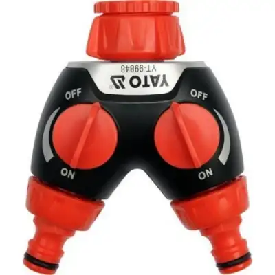 Распределитель-тройник на 2 канала 3/4" - 1", ABS "Yato" наличный и безналичный расчет