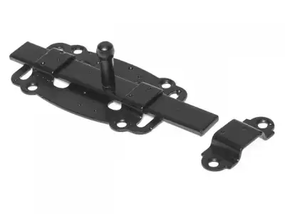 Задвижка дверная 100 мм плоская, черн.мат. STARFIX наличный и безналичный расчет