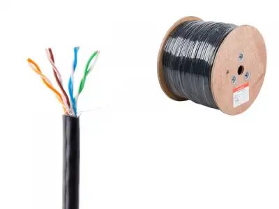 Кабель витая пара U/UTP Cat5E 4х2х24AWG (0.51мм) 305м, медь, наруж. (PE) Юпитер (ЮПИТЕР) наличный и безналичный расчет