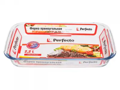 Форма из жаропрочного стекла, 2.2 л, прямоугольная, 345х206х52 мм, PERFECTO LINEA наличный и безналичный расчет