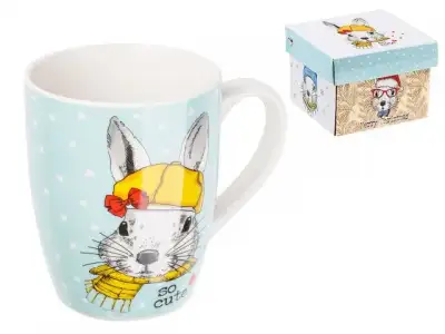 Кружка керамическая, в кор., 360 мл, Bunny 1-3, PERFECTO LINEA наличный и безналичный расчет