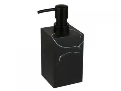 Диспенсер (дозатор) для мыла MARBLE, черный, PERFECTO LINEA (Композитный материал: полирезин под натуральный камень) наличный и безналичный расчет