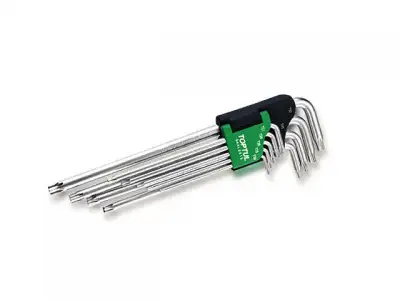 Набор ключей Torx T10-Т50 9шт с отверстием экстра длинных TOPTUL наличный и безналичный расчет
