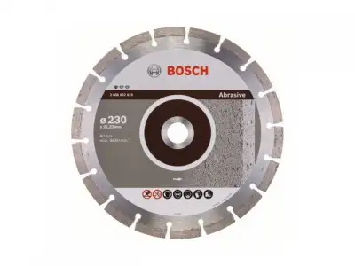Алмазный круг 230х22,23 мм по абразив. матер. сегмент. Standard for Abrasive BOSCH ( сухая резка) наличный и безналичный расчет