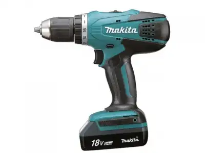 Аккум. дрель-шуруповерт MAKITA DF 457 DWE в чем. (18.0 В, 2 акк., 1.5 А/ч Li-Ion, 2 скор., 42 Нм, шурупы до 10 мм) наличный и безналичный расчет