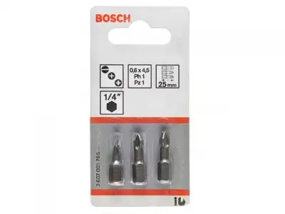 Набор бит шестигран. Ph1,2,3  25мм Bosch (2607001752) наличный и безналичный расчет