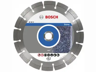 Алмазный круг 125х22 мм по камню сегмент. STANDARD FOR STONE BOSCH ( сухая резка) наличный и безналичный расчет
