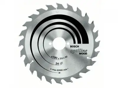 Диск 190х30 24 зуба OPTILINE (Bosch) наличный и безналичный расчет