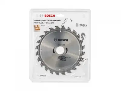 Диск пильный 190х30 мм 24 зуб. по дереву ECO WOOD BOSCH ( твердоспл. зуб) наличный и безналичный расчет
