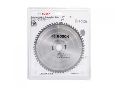 Диск пильный 210х30 мм 64 зуб. универсальный ECO ALUMINIUM BOSCH ( твердоспл. зуб) наличный и безналичный расчет