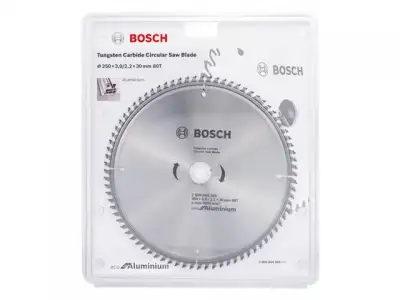 Диск пильный 250х30 мм 80 зуб. универсальный ECO ALUMINIUM BOSCH ( твердоспл. зуб) наличный и безналичный расчет