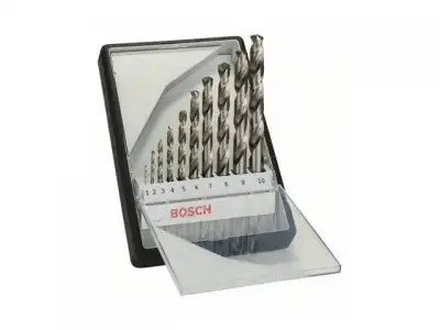 Набор сверл по мет. Robust Line HSS-G 10шт 1-10мм (BOSCH) наличный и безналичный расчет