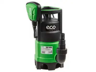 Насос погружной для загрязненной воды ECO DP-601, 600 Вт (600 Вт, 10500 л/ч, 7 м) наличный и безналичный расчет