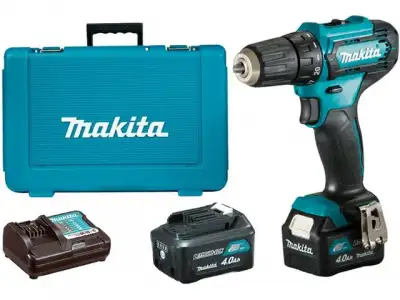 Аккум. дрель-шуруповерт MAKITA DF 333 DWME в чем. (12.0 В, 2 акк., 4.0 А/ч Li-Ion, 2 скор., 30 Нм, шурупы до 8 мм) наличный и безналичный расчет