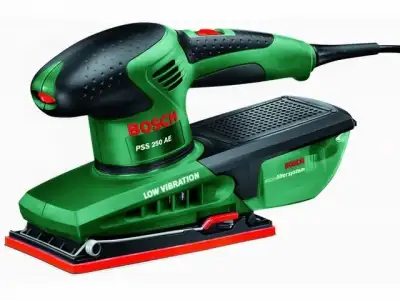 Виброшлифмашина BOSCH PSS 250 AE в чем. (250 Вт, шлифпластина 92 х 182 мм, 24000 об/мин, регул. об.) наличный и безналичный расчет