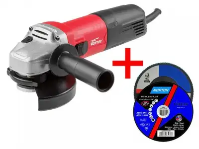 Одноручная углошлифмашина WORTEX AG 1210-1 в кор. + АКЦИЯ! (1 отр. и 1 лепест. круг в подарок!) (1 отрезной и 1 лепестковый круг в подарок!) наличный и безналичный расчет