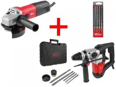 Одноручная углошлифмашина WORTEX AG 1210-1 в кор.+ АКЦИЯ! -21% скидка на комплект! (+ перфоратор Wortex RH 3231-1 -21 скидка на комплект!) наличный и безналичный расчет