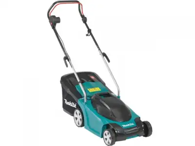 Газонокосилка электрическая MAKITA ELM 3711 (1300 Вт, шир.37 см, выс. 20-50 мм, пластм. корпус, без мульчир., травосборник 35 л) наличный и безналичный расчет