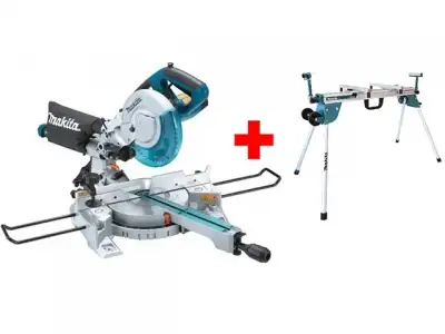 Торцовочная пила MAKITA LS 0815 FLN в кор. + Стол для торцовочной пилы (DEAWST06) (1400 Вт, 216х30.0 мм, глуб. до 65 мм, шир. до 305 мм, лазер, подсве наличный и безналичный расчет
