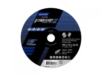 Круг обдирочный 230х7x22.2 мм для чугуна FOUNDRY X NORTON (Наилучший выбор для чугуна и литых сталей) наличный и безналичный расчет