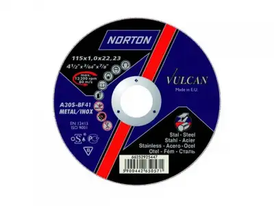 Круг обдирочный 125х6.4x22.2 мм для металла Vulcan NORTON наличный и безналичный расчет