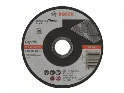 Круг отрезной 125х1.0x22.2 мм для нерж. стали Standart BOSCH наличный и безналичный расчет