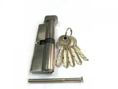 Евроцилиндр с вертушкой DORMA CBF-1 90 (45x45В) никель (английский ключ) наличный и безналичный расчет