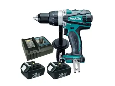 Аккум. дрель-шуруповерт MAKITA DDF 458 RFE в чем. (18.0 В, 2 акк., 3.0 А/ч Li-Ion, 2 скор., 91 Нм, шурупы до 12 мм) наличный и безналичный расчет