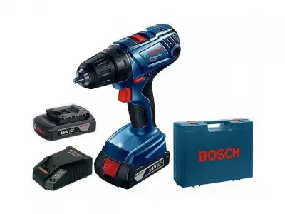 Аккум. дрель-шуруповерт BOSCH GSR 180-LI в чем. (18.0 В, 2 акк., 2.0 А/ч Li-Ion, 2 скор., 54 Нм, шурупы до 10 мм) наличный и безналичный расчет