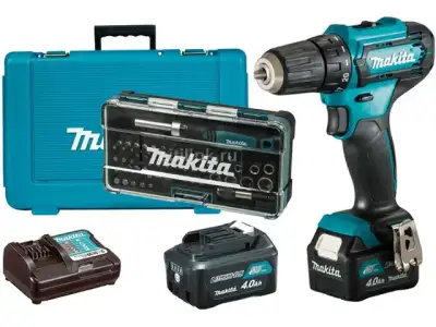 Аккум. дрель-шуруповерт MAKITA DF 333 DWME в чем. + Набор бит (B-36170) (12.0 В, 2 акк., 4.0 А/ч Li-Ion, 2 скор., 30 Нм, шурупы до 8 мм) наличный и безналичный расчет