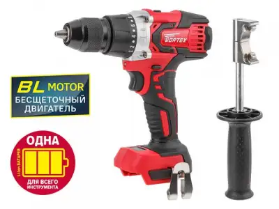 Аккум. дрель-шуруповерт WORTEX BD 2030 Dli в кор. ALL1 (18.0 В, БЕЗ АККУМУЛЯТОРА И ЗУ, 2 скор., 80 Нм, шурупы до 10 мм) наличный и безналичный расчет