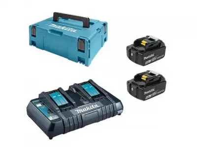 Комплект аккумулятор 18.0 В BL1830B 2 шт. + зарядное устройство DC18RD + кейс MAKPAC (MAKITA) наличный и безналичный расчет