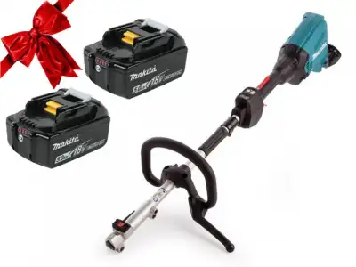 Мультидвигатель аккум. MAKITA DUX 60 Z + АКЦИЯ (BL1850B 2 шт.) (18+18 В, 2 акк., 5.0 А/ч, Li-Ion, вес 4.1 кг) наличный и безналичный расчет