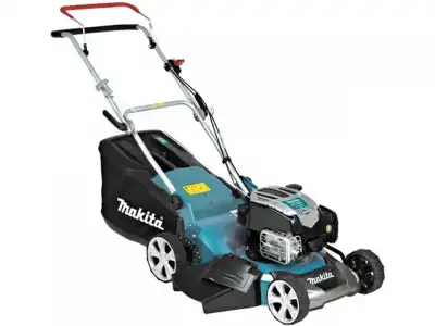 Газонокосилка бензиновая MAKITA PLM 4630 N2 (3.5 л.с., шир. 460 мм, выс. 20-75 мм, мульчир. стальн. корпус, травосборник 60 л) наличный и безналичный расчет