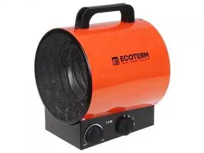 Нагреватель воздуха электр. Ecoterm EHR-03/1E (пушка, 3 кВт, 220 В, термостат) наличный и безналичный расчет