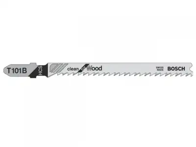 Пилка лобз. по дереву T101B (1 шт.) BOSCH (пропил прямой, тонкий, аккуратный и чистый рез) наличный и безналичный расчет