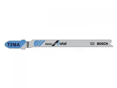 Пилка лобз. по металлу T218A (1 шт.) BOSCH (пропил криволинейный, тонкий, для базовых работ) наличный и безналичный расчет