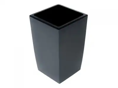 Кашпо для цветов со вставкой Жасмин, 1,5 л, графит, GARDENPLAST наличный и безналичный расчет