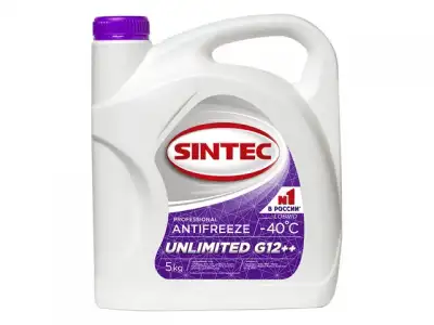 Антифриз Sintec-40 UNLIMITED G12 plus plus 5кг наличный и безналичный расчет