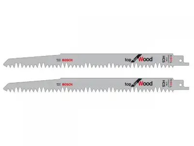 Пилка сабельная по дереву S 1531 L (2 шт.) BOSCH (пропил прямой, грубый, быстрый рез) наличный и безналичный расчет