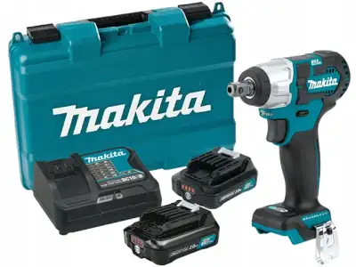 Аккум. ударный гайковерт MAKITA TW 160 DWAE в чем. (12.0 В, 2 акк., 2.0 А/ч Li-Ion, посадочн. квадрат 3/8 