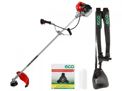Мотокоса ECO GTP-251 Power (2.5 кВт, 3.4 л.с., лёгкий запуск, нож 3Т, ремень двухлямочный, вес 7.8 кг) наличный и безналичный расчет