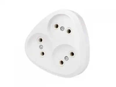 Разветвитель 3-местный (б/з, 16А, 250В) BYLECTRICA наличный и безналичный расчет