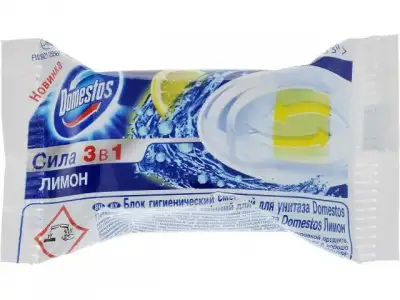 Блок гигиен. сменный для туалета Лимон 40 г Domestos наличный и безналичный расчет