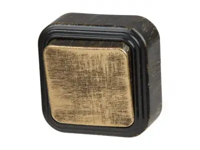 Выключатель 1 клав. (открытый, до 6А) бронз., Стандарт, Юпитер (VA16-131-ЧБ) (ЮПИТЕР) наличный и безналичный расчет