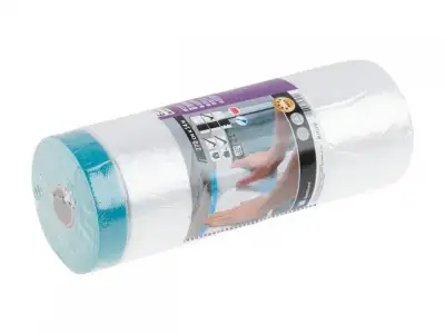 Пленка защитная с армированной клейкой лентой 270смх14м COLOR EXPERT (для внутренних и наружных работ, укрывная) наличный и безналичный расчет