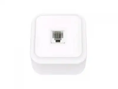 Розетка 1-ая телефонная (открытая) белая, Пралеска, BYLECTRICA наличный и безналичный расчет