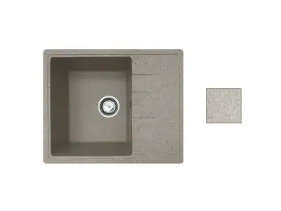 Мойка кухонная из искусственного камня PLATINUM гранит 570х465 mm, AV Engineering наличный и безналичный расчет