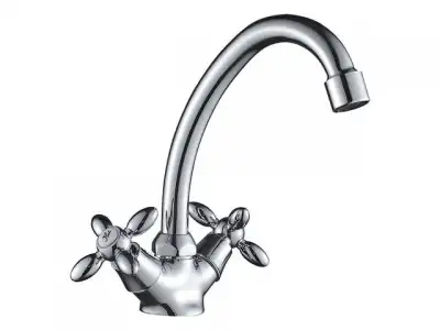 Смеситель для умывальника (Lt) вентильный DR53012 Decoroom наличный и безналичный расчет