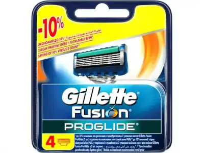 Кассеты сменные для бритвы Fusion Proglade 4 шт. Gillette наличный и безналичный расчет